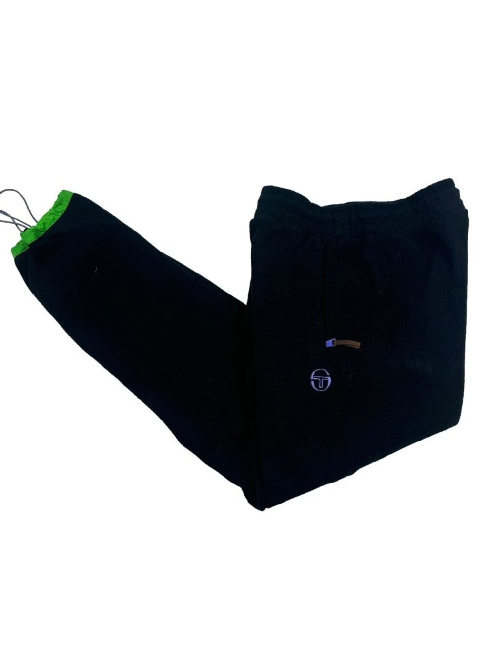 Sergio Tacchini NST2 Men's Performance Fleece Joggers Black • Small